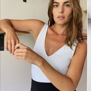 Aritzia Babaton V-Neck Bodysuit